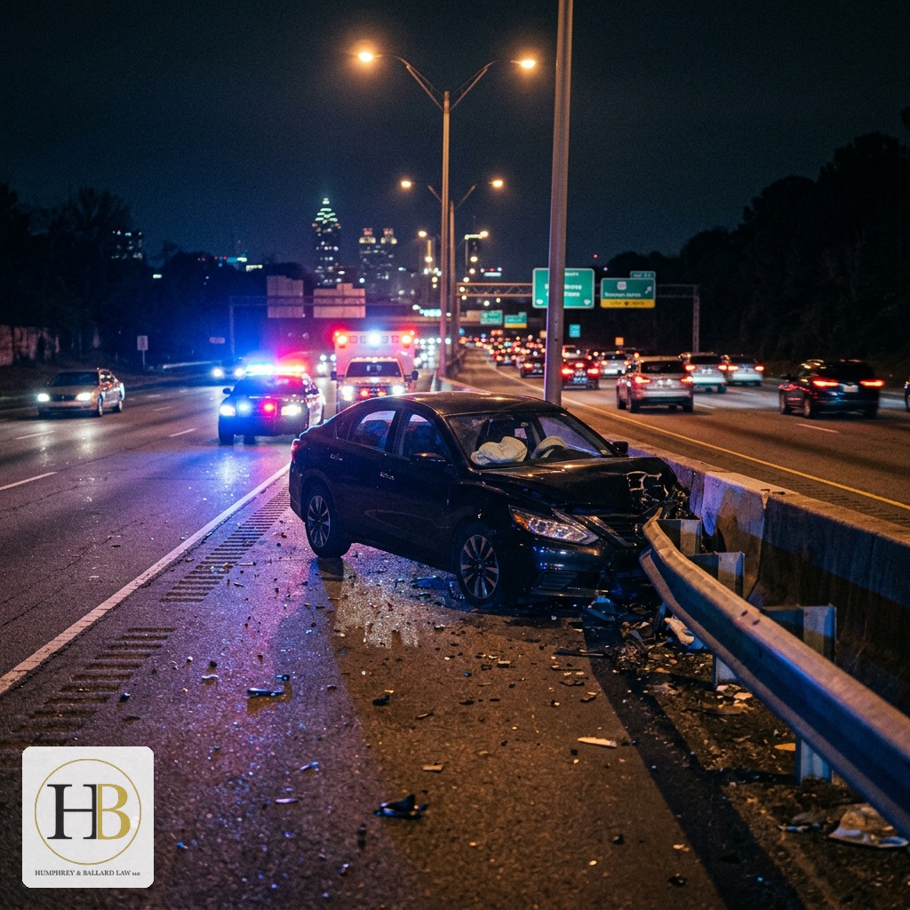 Atlanta single vehicle accident lawyer — Humphrey and Ballard Law Georgia personal injury attorneys