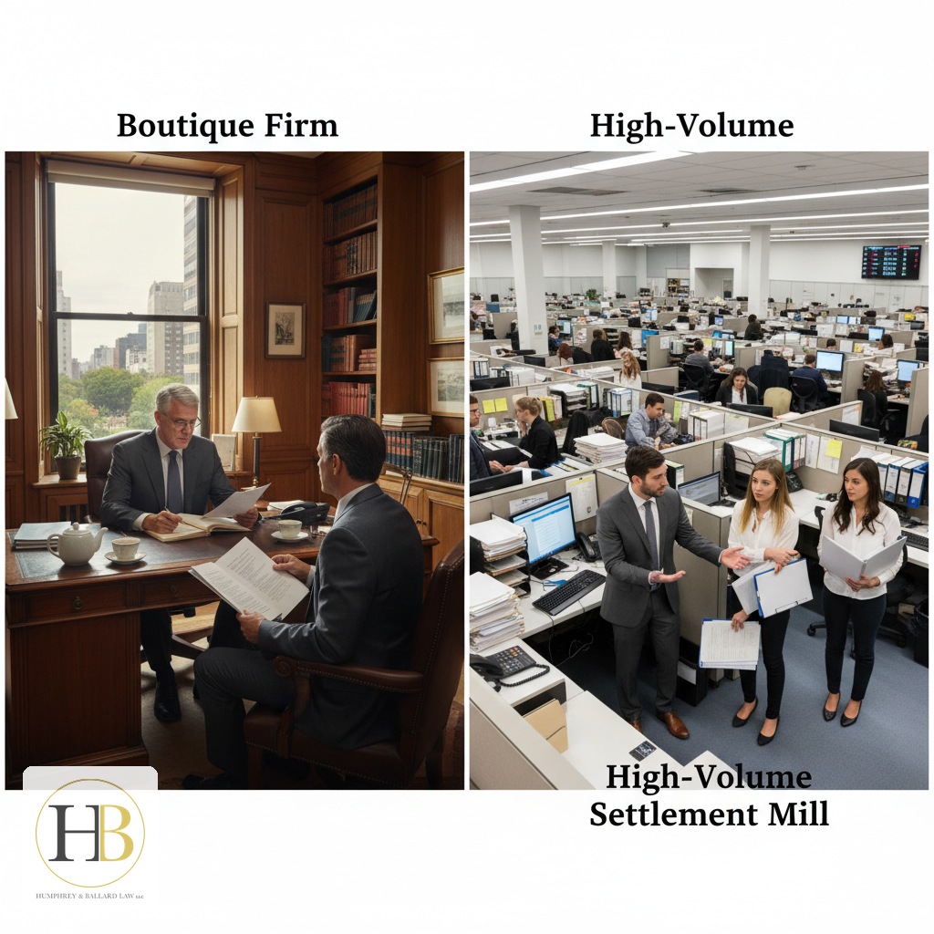 Boutique personal injury firm vs high-volume settlement mill — how to choose the best Atlanta lawyer