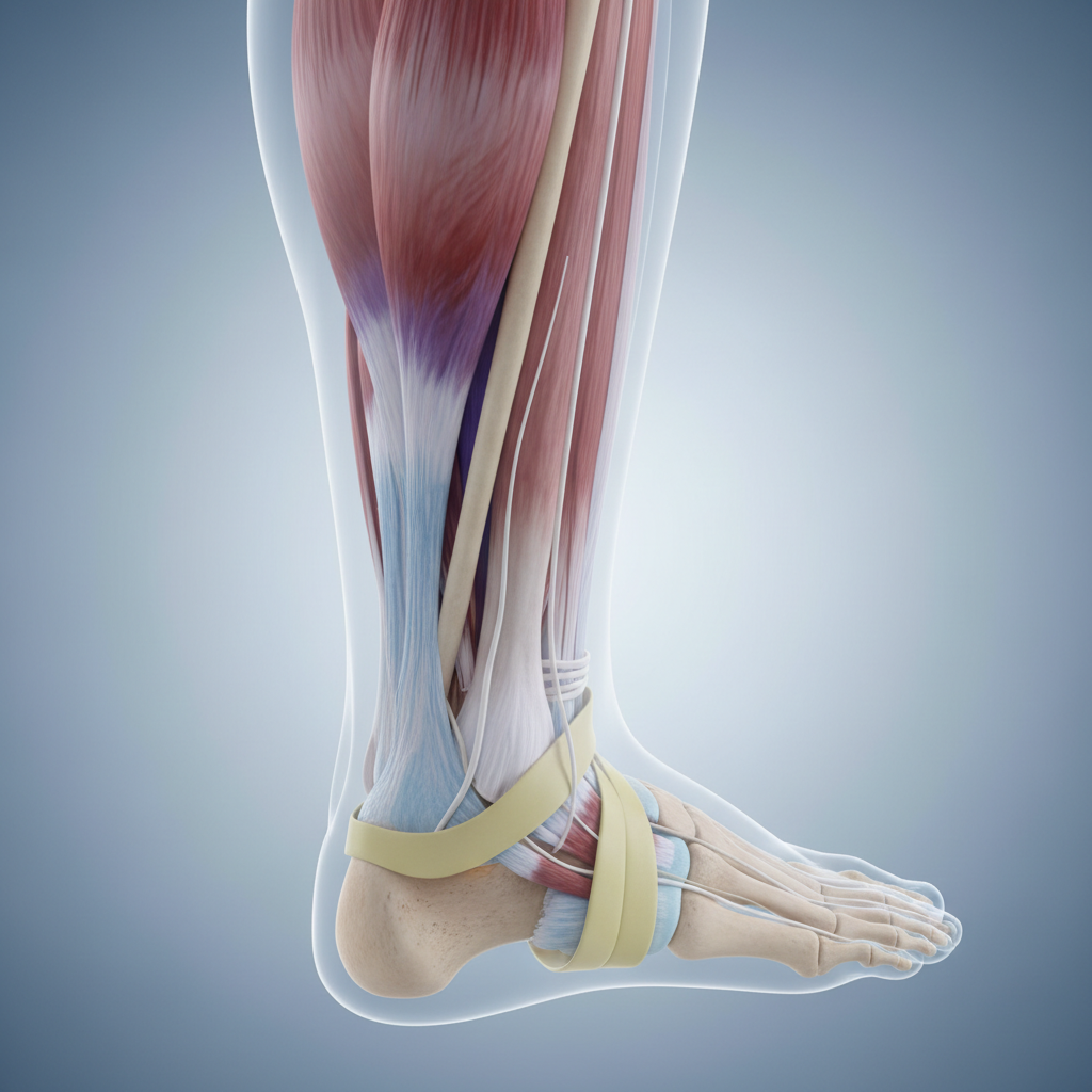 Atlanta Achilles tendon rupture attorney — ankle anatomy concept