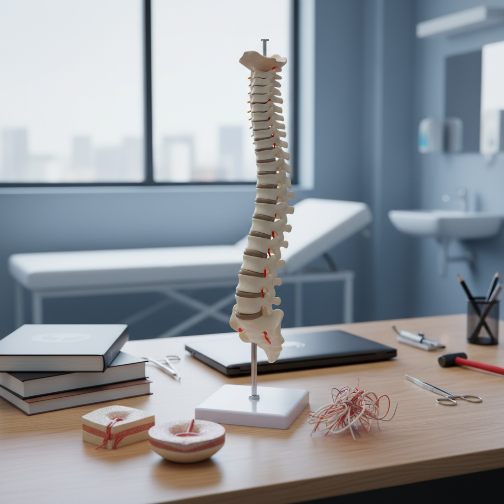 Atlanta back strain attorney — spine injury medical concept