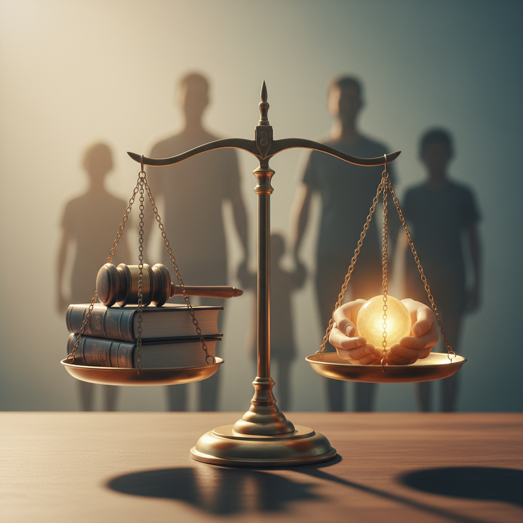 Balance scale representing justice and legal equity