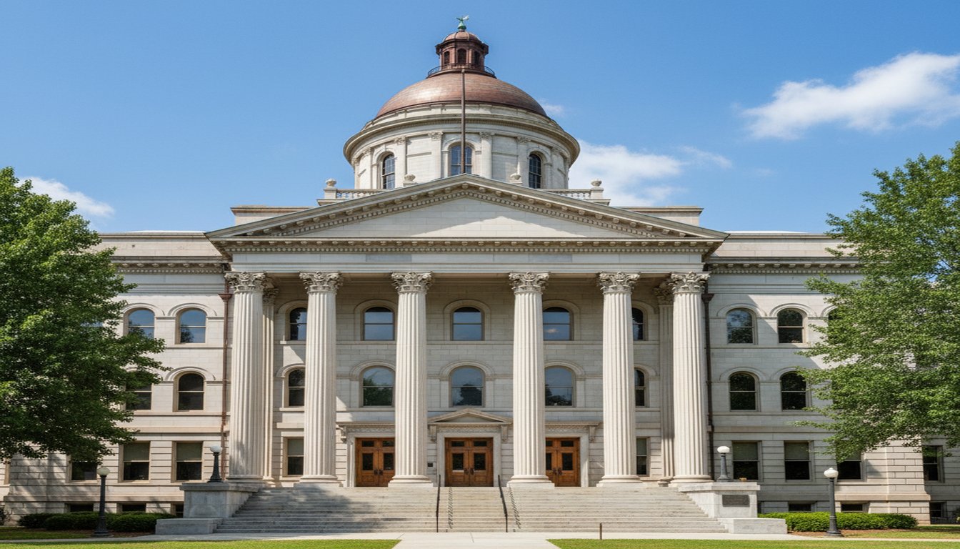 Atlanta Georgia courthouse building representing legal justice and law