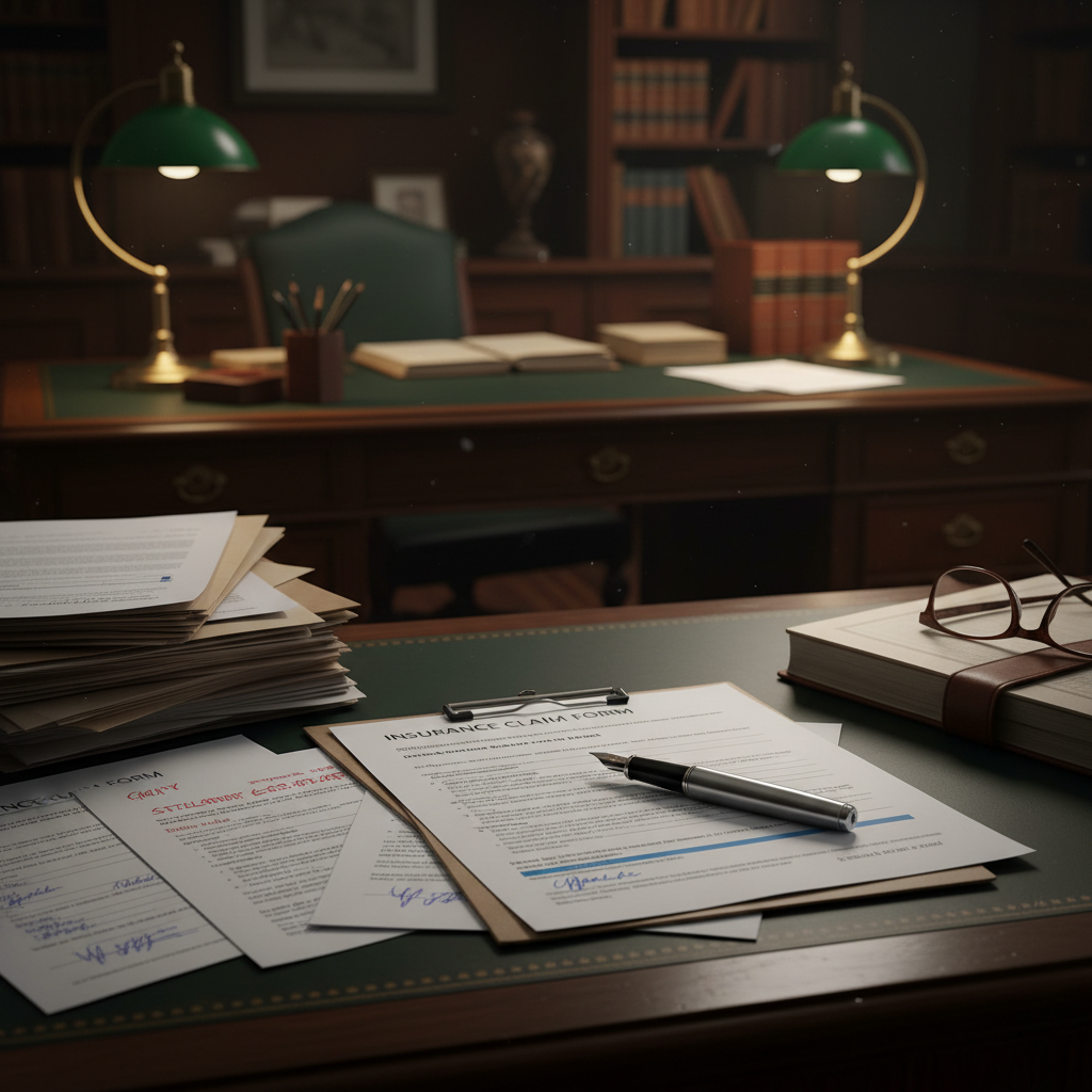 Legal settlement documents and car accident case resolution