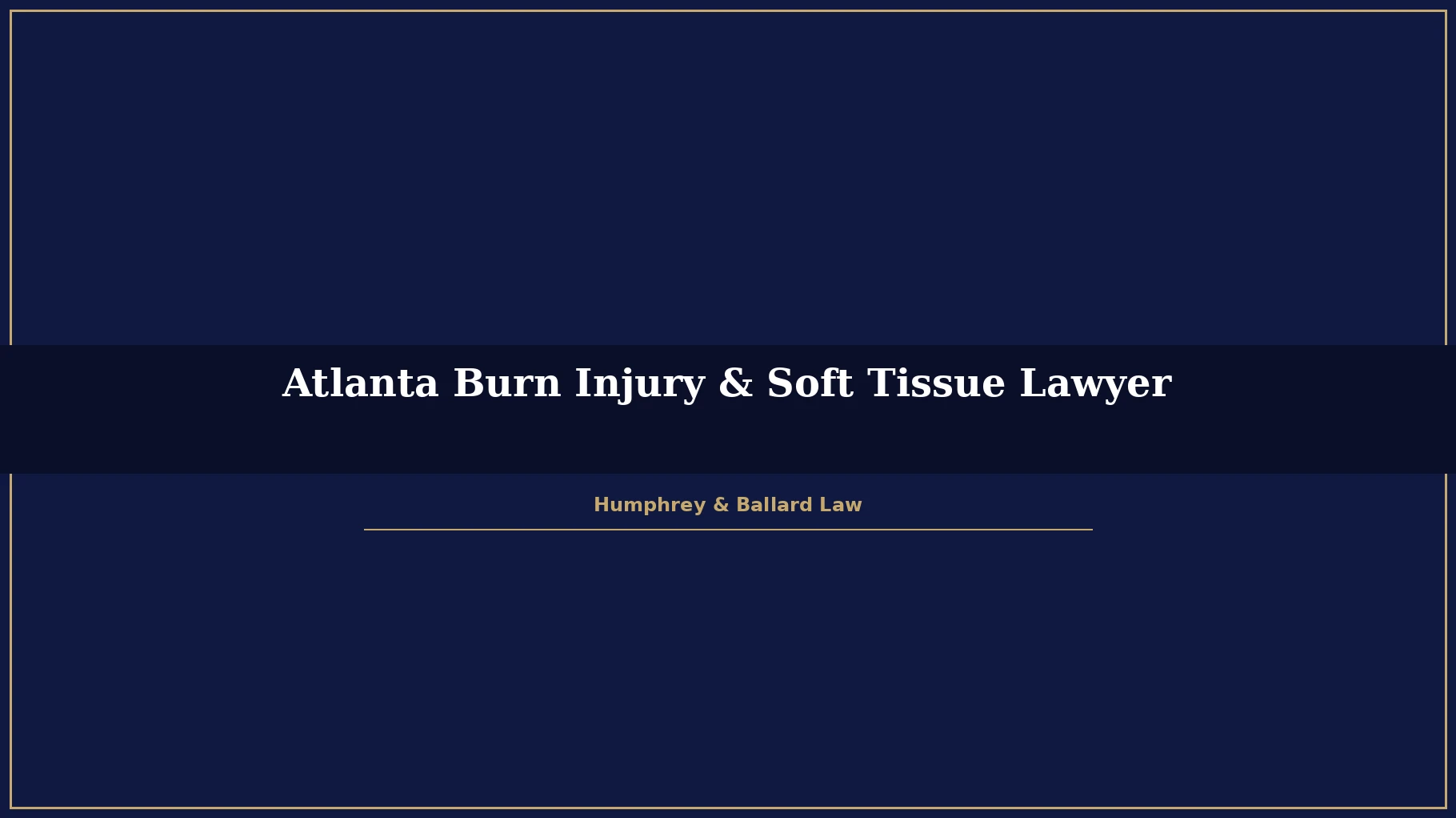 Atlanta burn injury attorney representing severe burn injury victim