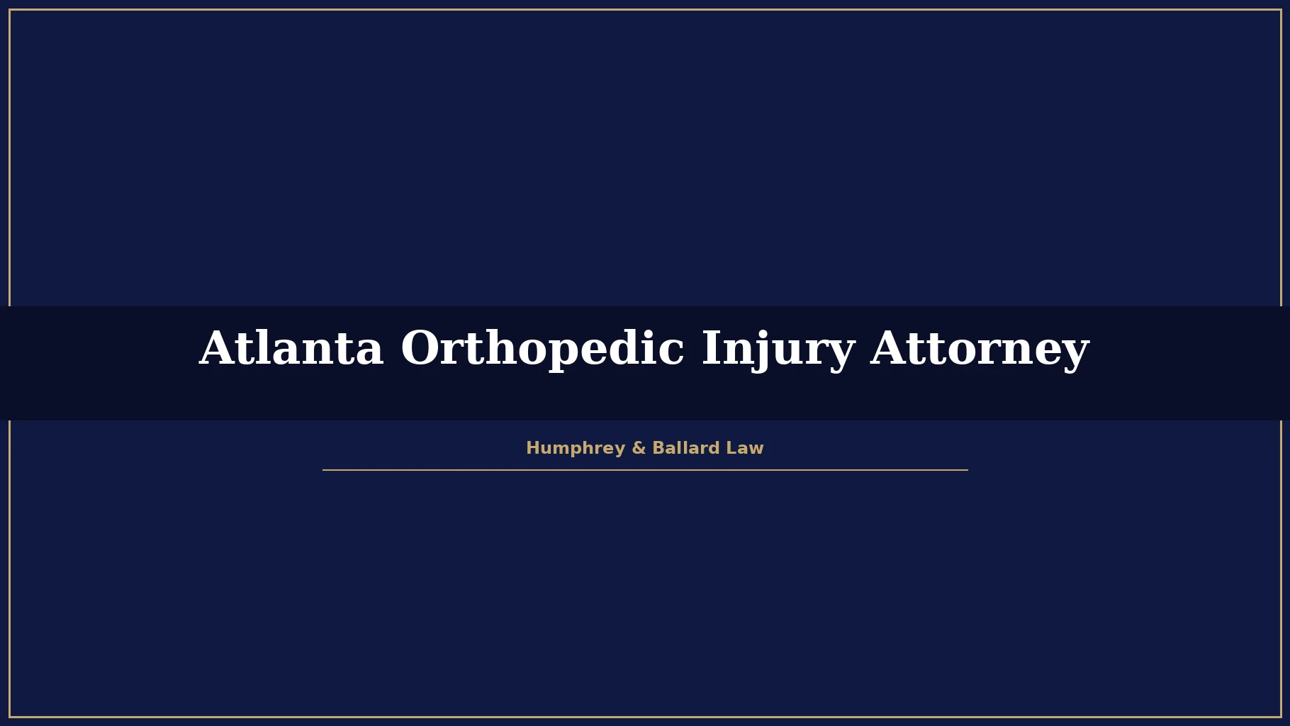 Atlanta orthopedic injury attorney helping client with bone fracture claim