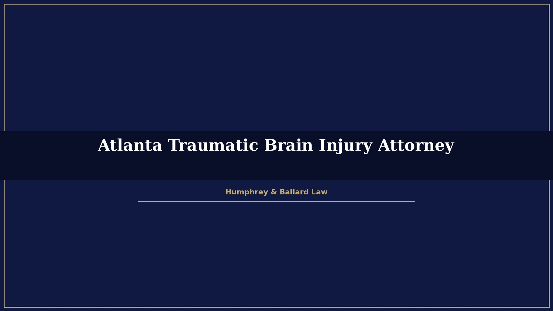 Atlanta traumatic brain injury attorney representing severe head injury victim